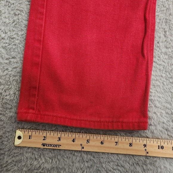 Southpole Jeans Mens 38X30 (Actual 38x28) Red Straight Cotton Y2K Flawed - Picture 10 of 14